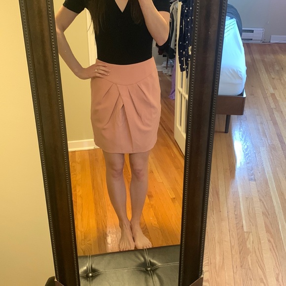 Never worn Forever 21 dusty pink/mauve skirt with pleats. Size Medium. - Picture 1 of 3